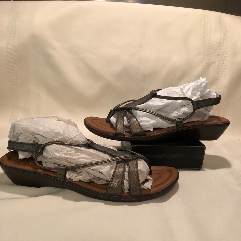 Born Concept Bronze Leather Sandals